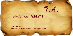 Takács Adél névjegykártya