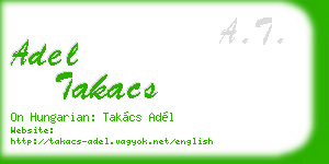 adel takacs business card
