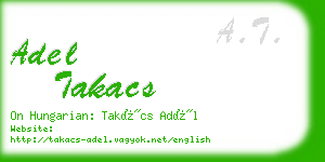 adel takacs business card